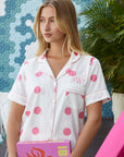 PIJAMA SHORT POLKA DOT PINK