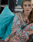 PIJAMA PEONY/ APRICOT 2PZ 100% COTTON