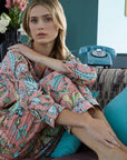 PIJAMA PEONY/ APRICOT 2PZ 100% COTTON