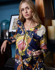 PIJAMA MAGNOLIA DARK AZUL 2PZ 100% COTTON