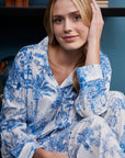 PIJAMA PARIS AZUL 2PZ 100% COTTON