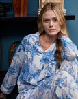 PIJAMA PARIS AZUL 2PZ 100% COTTON