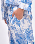 PIJAMA PARIS AZUL 2PZ 100% COTTON