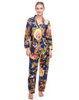 PIJAMA MAGNOLIA DARK AZUL 2PZ 100% COTTON
