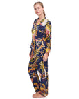 PIJAMA MAGNOLIA DARK AZUL 2PZ 100% COTTON