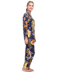 PIJAMA MAGNOLIA DARK AZUL 2PZ 100% COTTON