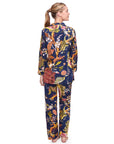 PIJAMA MAGNOLIA DARK AZUL 2PZ 100% COTTON