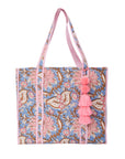 TOTEBAG NARCISUS PALE AZUL 100% COTTON