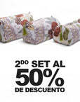 KIT DE COSMETIQUERAS FOREST GREEN 3 PIEZAS