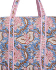 TOTEBAG NARCISUS PALE AZUL 100% COTTON