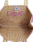 TOTEBAG DALIA ROSA/VERDE 100% COTTON