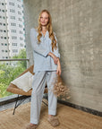 PIJAMA CLASSIC BABY  BLUE STRIPE LONG SLEVE