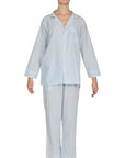 PIJAMA CLASSIC BABY  BLUE STRIPE LONG SLEVE