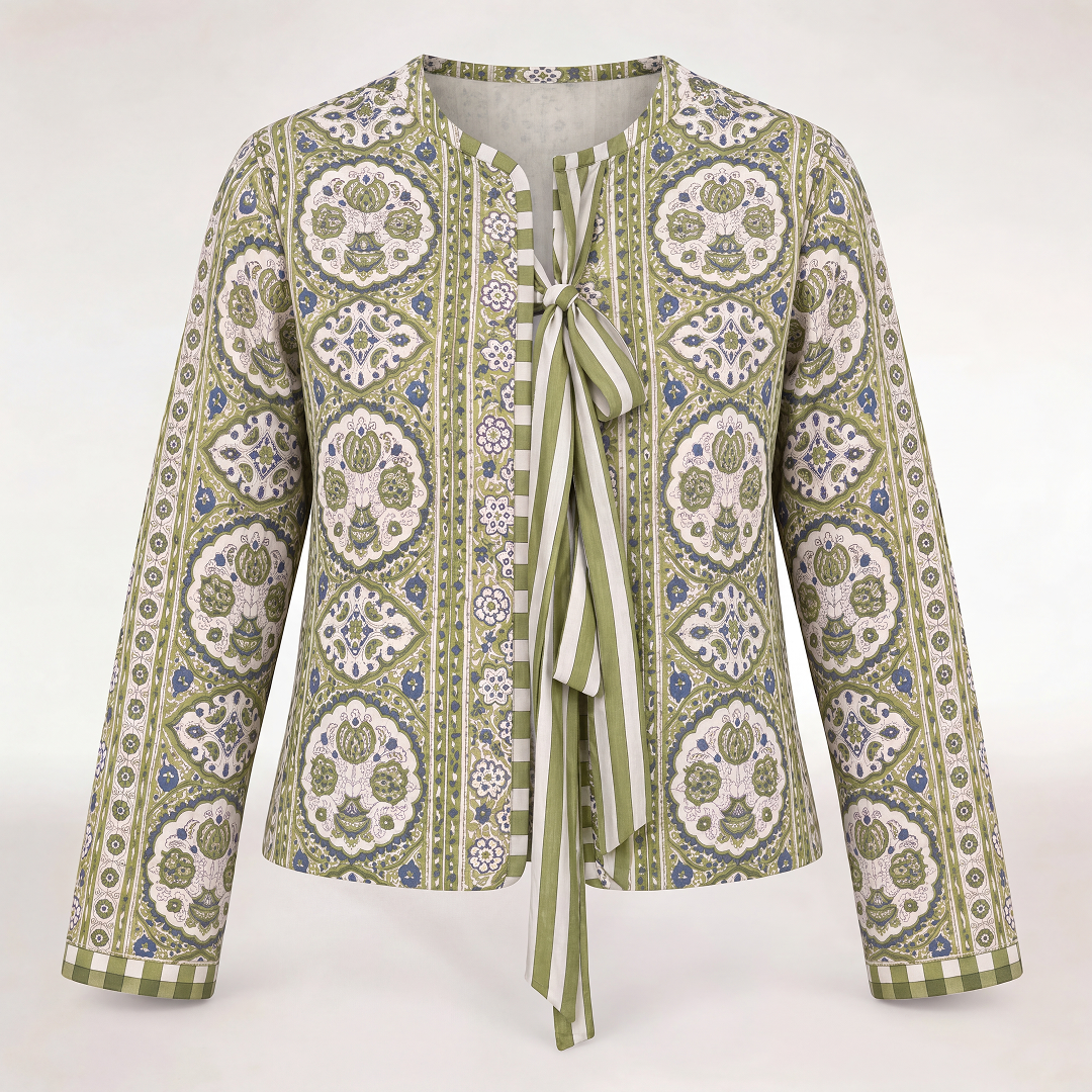 "GREEN BOWS" JACKET