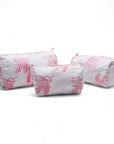 KIT DE COSMETIQUERAS TOULOUSE ROSE 3 PIEZAS