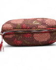 KIT DE COSMETIQUERAS FEUILLES ROUGE 3 PIEZAS