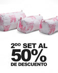 KIT DE COSMETIQUERAS TOULOUSE ROSE 3 PIEZAS