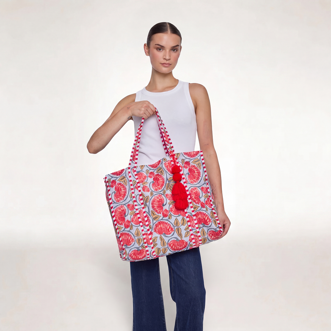 "PALACE CORAL" TOTE BAG