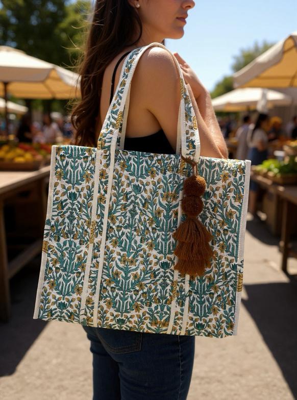 TOTEBAG BOTANICAL 100% COTTON