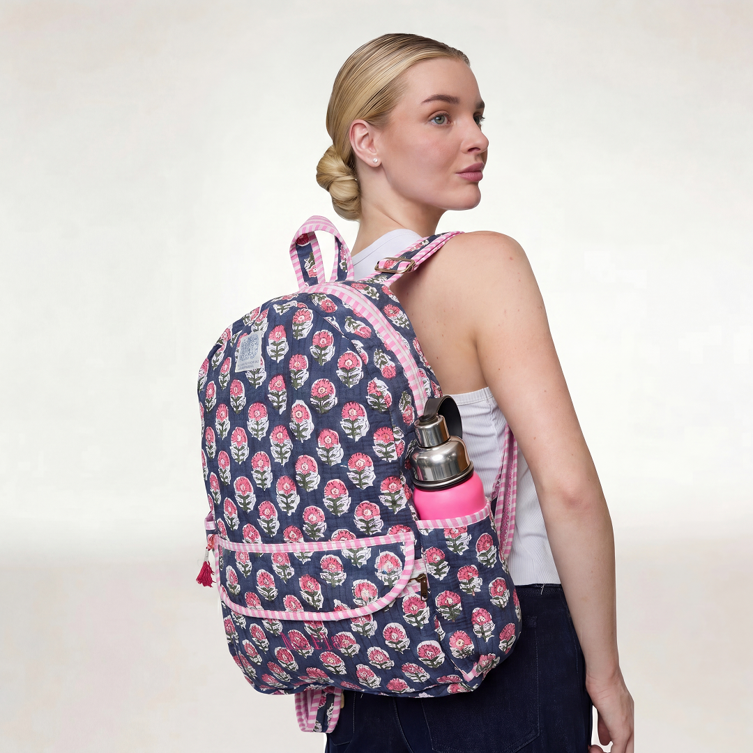BACK PACK "INDIGO BLOSSOM"