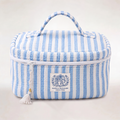 "BLUE STRIPES" COSMETIC POUCH