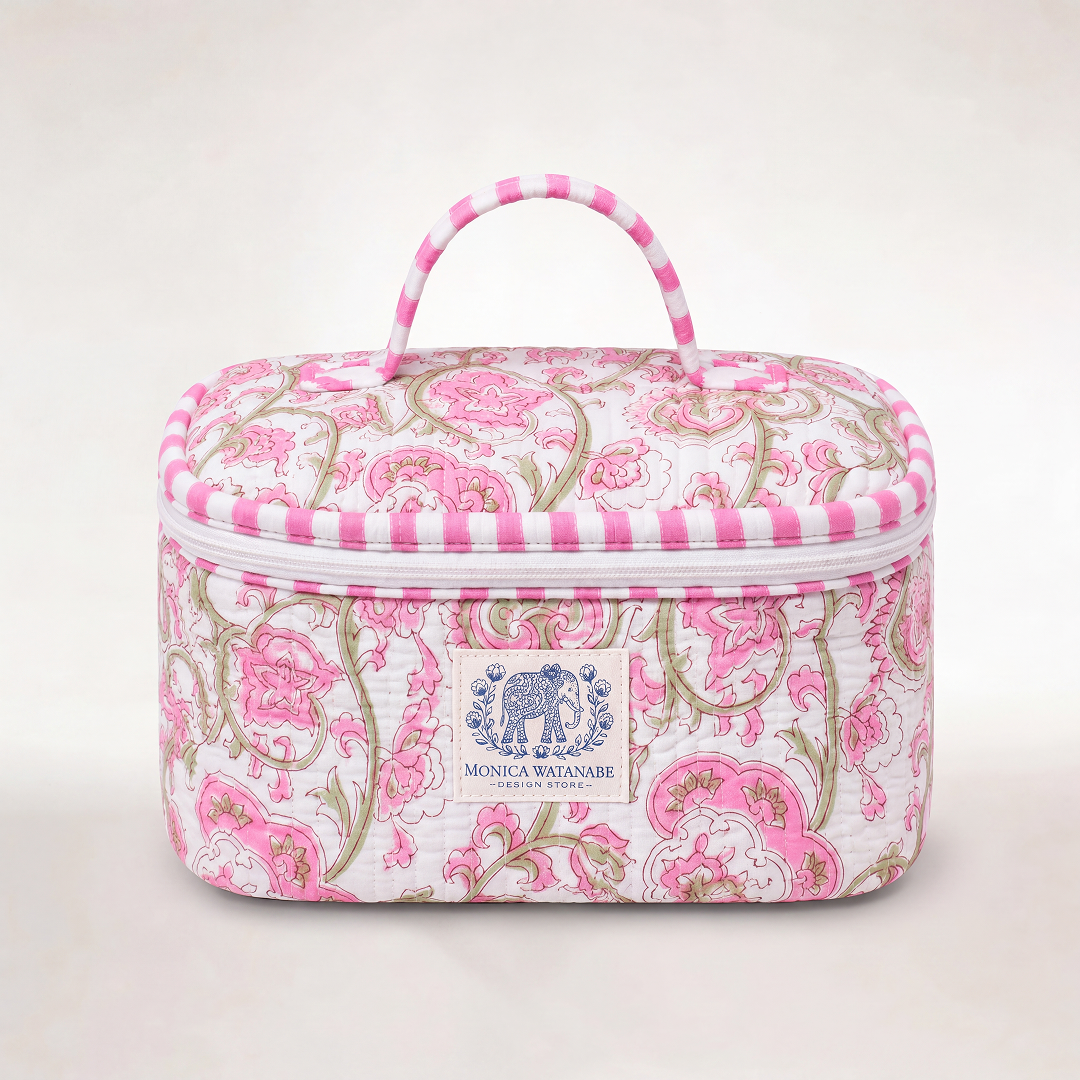 "BLUSH HEARTS" COSMETIC POUCH