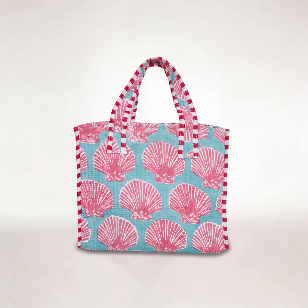 "PINK SHELLS" MINI TOTEBAG