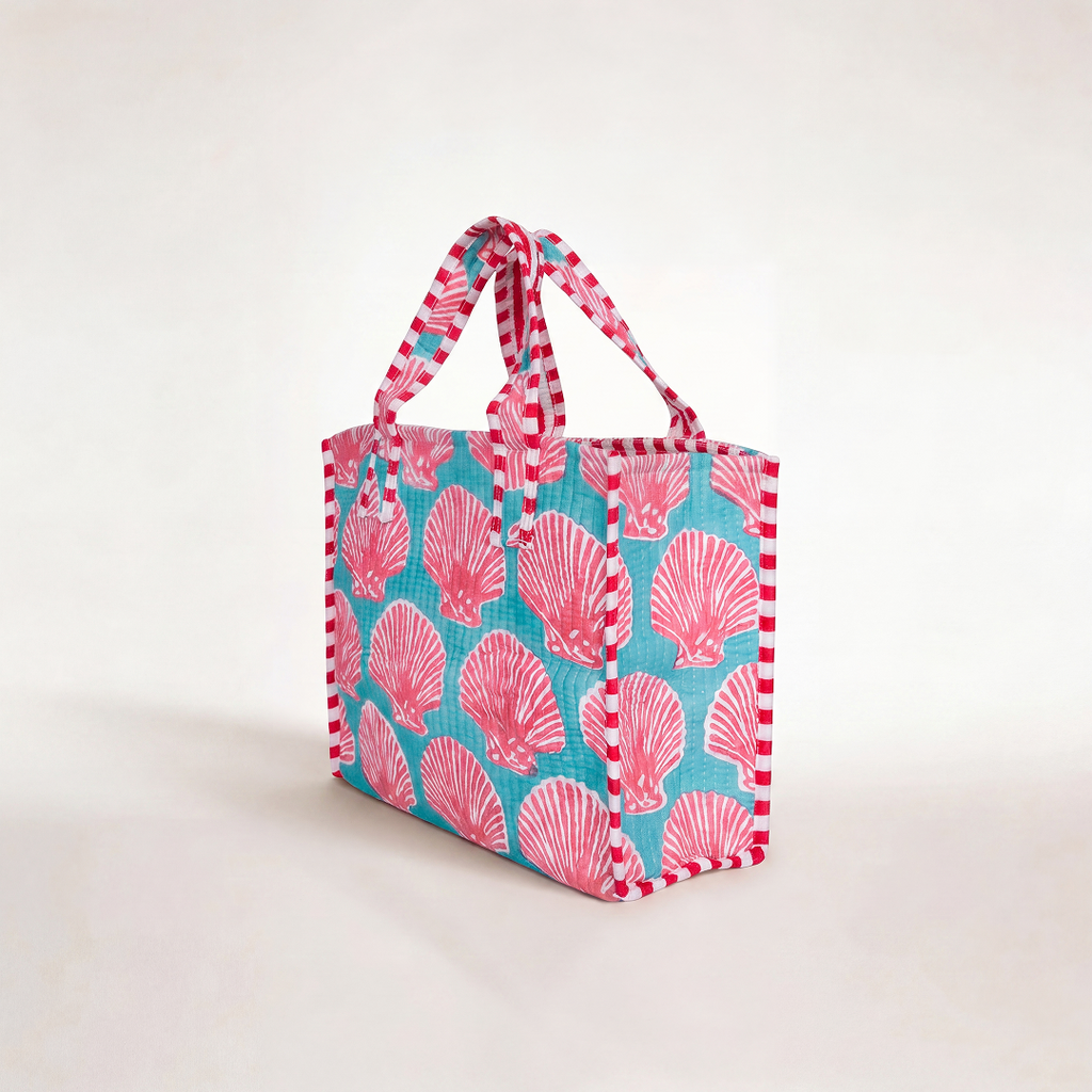 "PINK SHELLS" MINI TOTEBAG