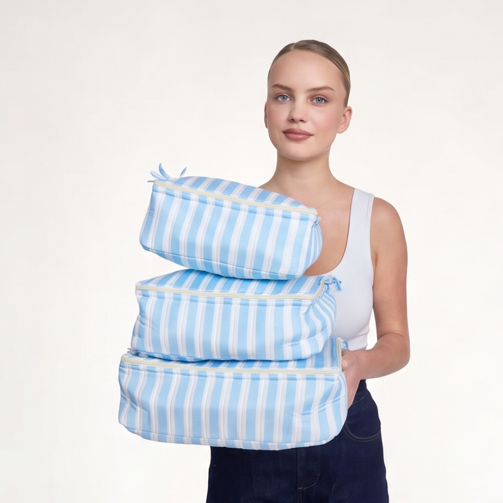 "BLUE STRIPES" PACKING CUBES