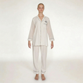 PIJAMA "CLASSIC WHITE" CON PANTALON