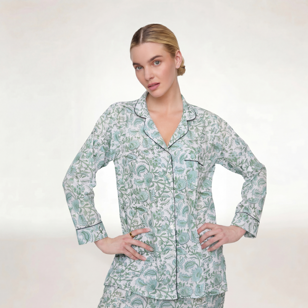 PIJAMA "GREEN PORCELAINE"