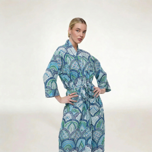 "HERITAGE BLUE GARDEN" ROBE