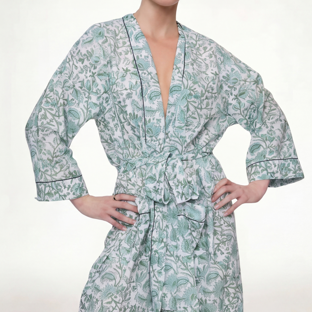 ROBE "GREEN PORCELAINE"
