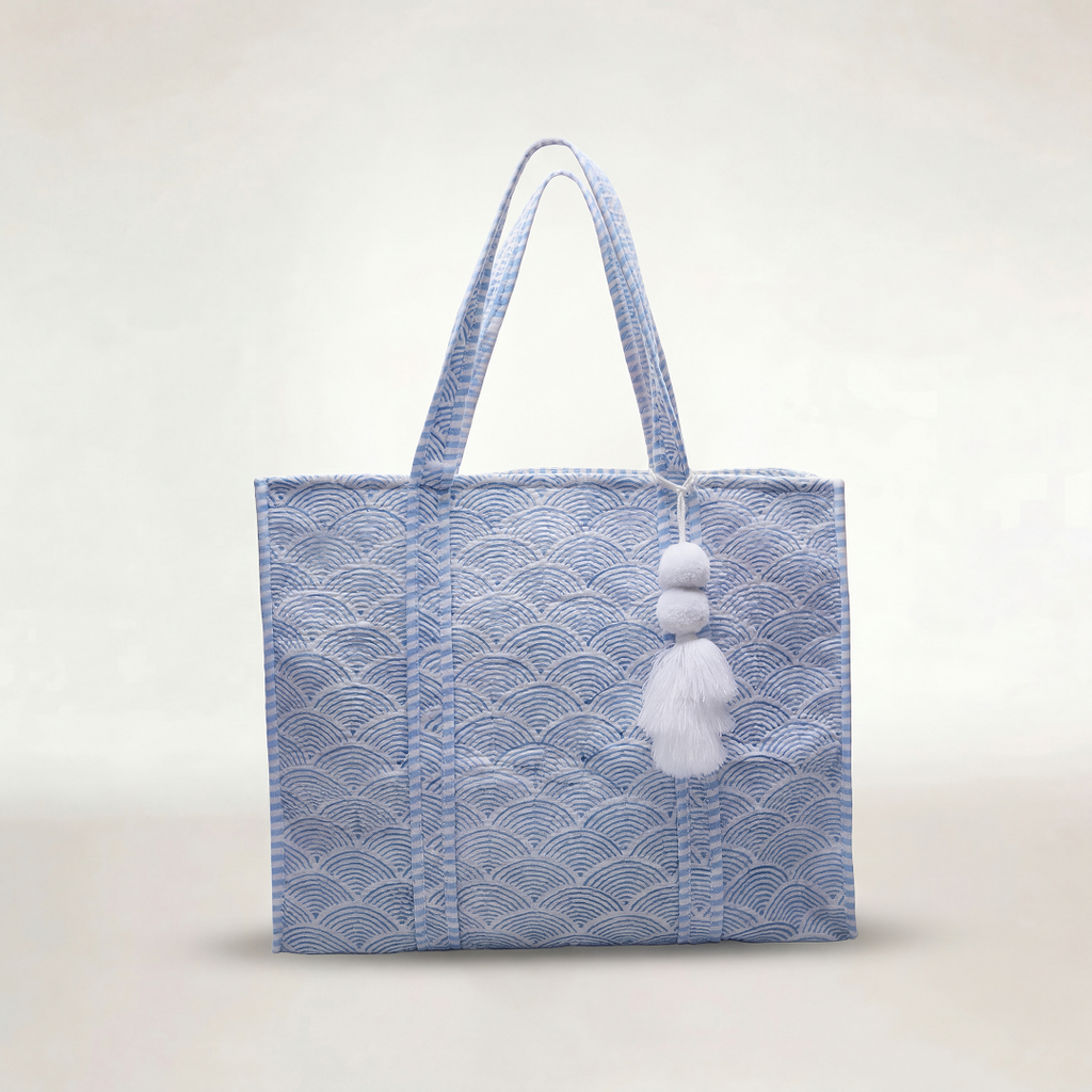 TOTE BAG "RAINBOW BLUE"