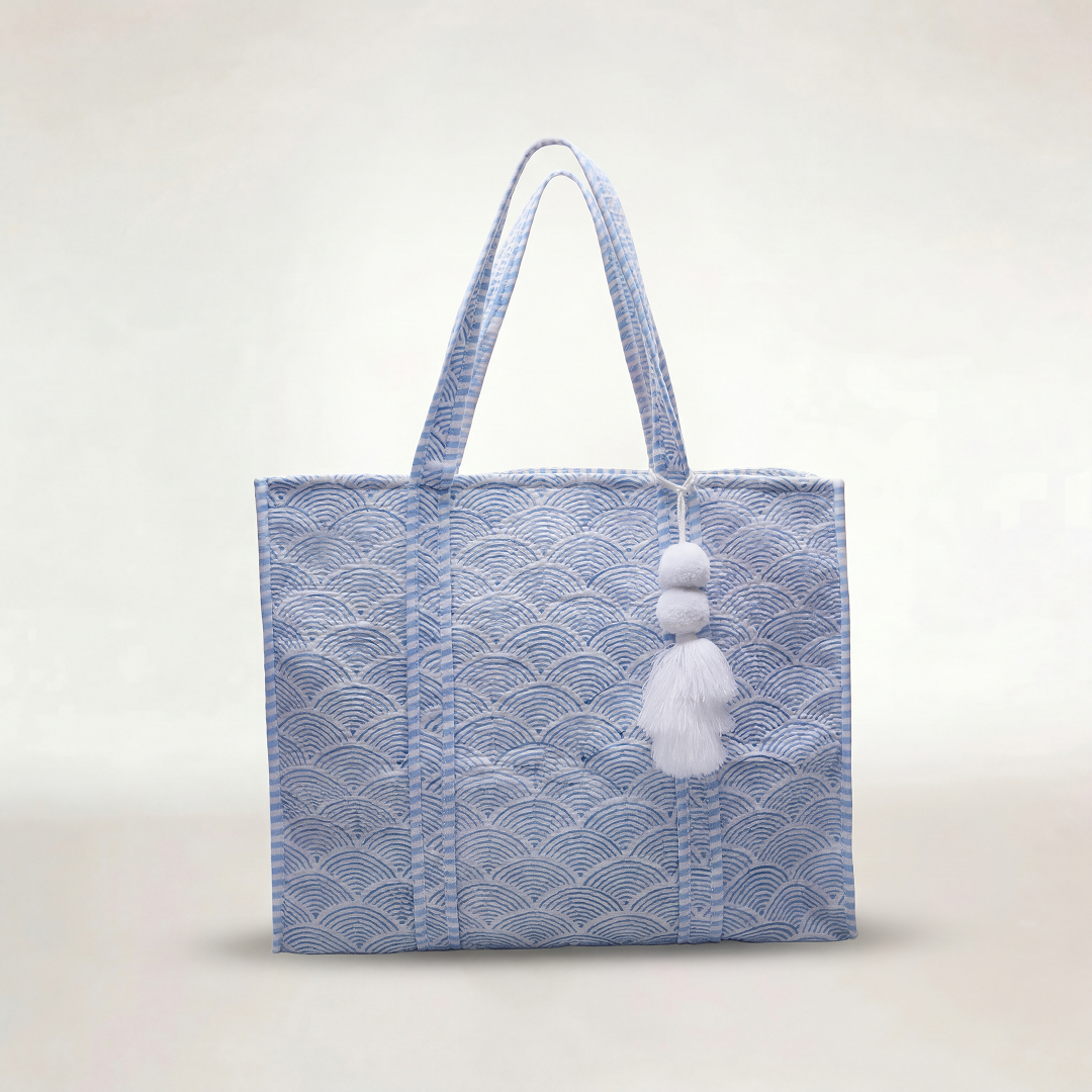 TOTE BAG "RAINBOW BLUE"